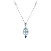 Necklace Crivelli Woman in White Gold Acquamarina 9.37 Ct 372-2347 - 372-2347